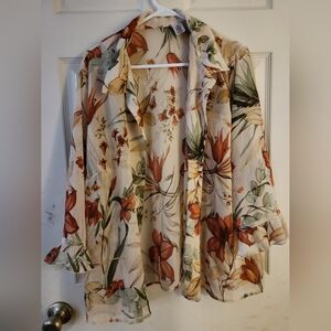 Floral Sheer Women's Top